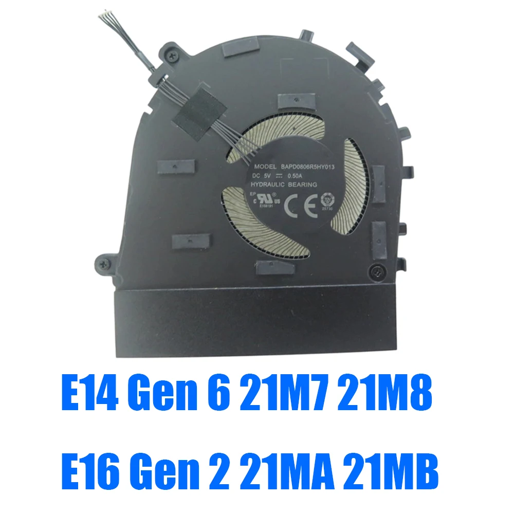 レノボ用-thinkpad-e14-gen-6-21m7-21m8-e16-gen-2-21ma-21mb-5f10z58267-bapd0806r5hy013-dc5v-050a-ノートパソコンcpuファン-インテル用