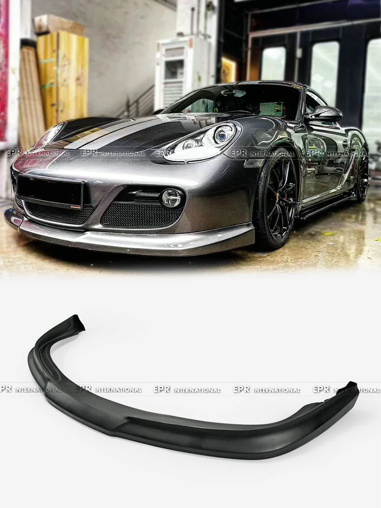 

For Cayman 987.2 EPA Style FRP Fiberglass Front Set - Bumper Lip, Splitter, Racing Spoiler & Garnish | Racing Exterior Body Kit