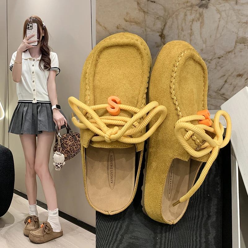 

Сандалии на плоской подошве и платформе, женские туфли с застежкой на носок, шлепанцы с открытой пяткой, лето 2023, женская обувь, шлепанцы, сандалии