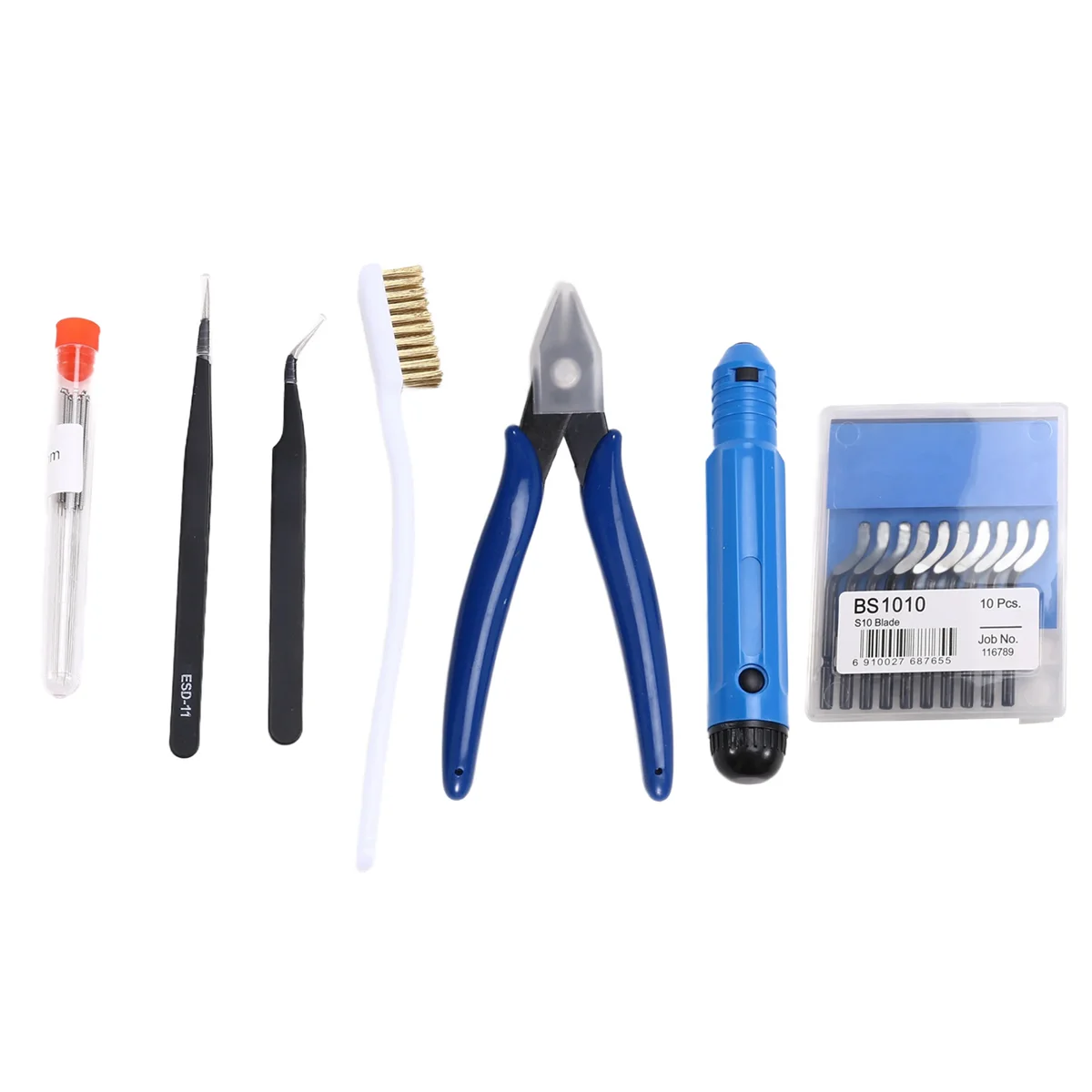 3D Printer Nozzle Cleaning Kit with Pliers, Cleaning Brush, and Deburring Tools for Efficient Unclogging and Maintenance