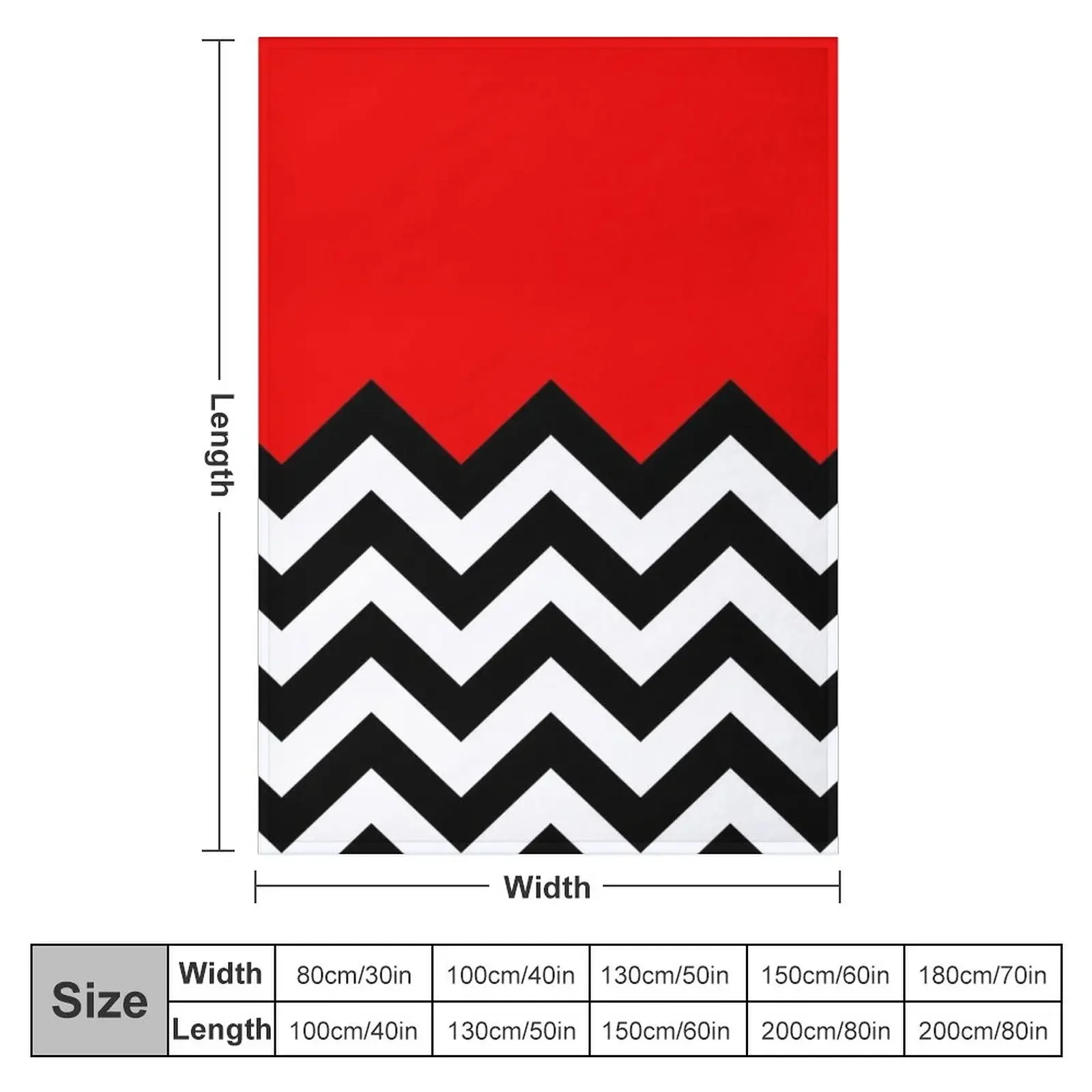 Twin Peaks - Black Lodge Pattern Throw Blanket Beach Blanket Nap Blanket