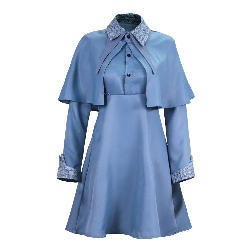 Wizard School Witch Fleur Fleur Delacour Costume Cosplay Beauxbaton Magic Women School Uniform Hat Dress Suit adulti bambini