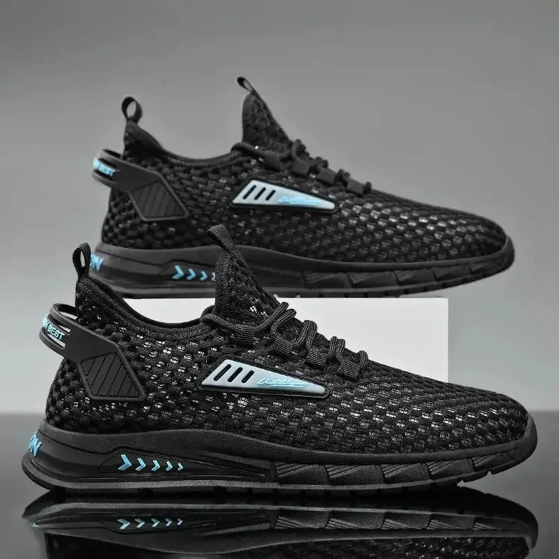 

Men Shoes Summer Hollow Mesh Breathable Shoes Men Casual Sports Running Sneakers Shoes for Men Fashion Comfortable Beach Shoe