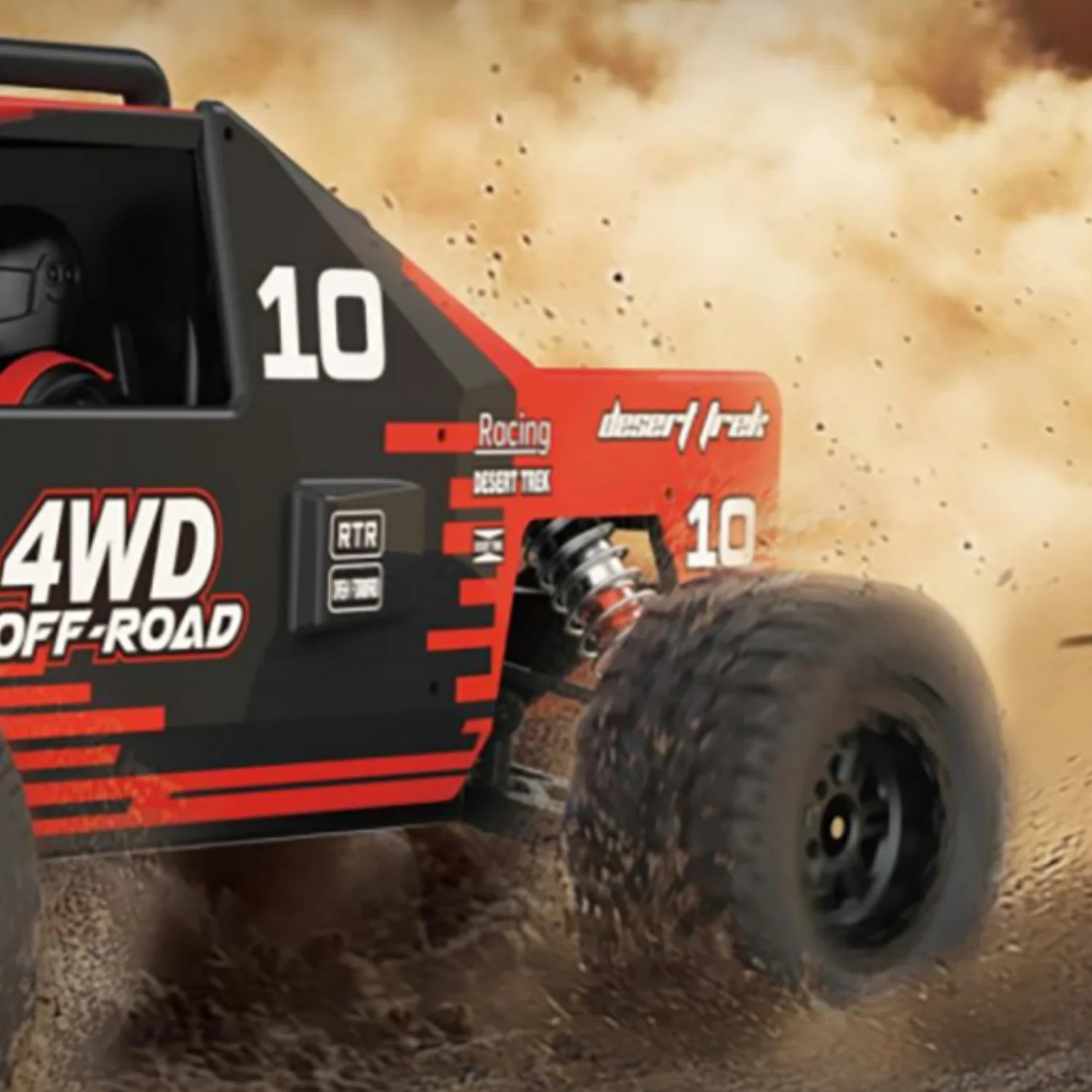 

16,5 дюймов 1/10 Пустыняльный грузовик с дистанционным управлением 4WD Электрический 3650 Амортизирующие башни с бесщеточным двигателем Металлическое шасси RC Внедорожник