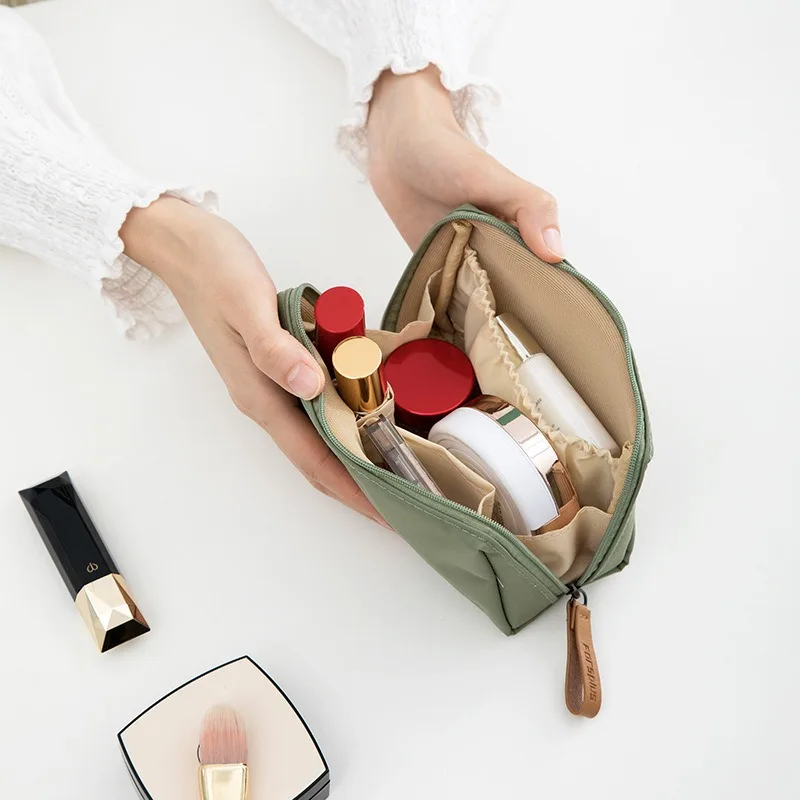 1 pz piccola borsa per il trucco borsa portatile borsa per cosmetici impermeabile borsa per rossetto borsa per il trucco da viaggio per ragazze donne