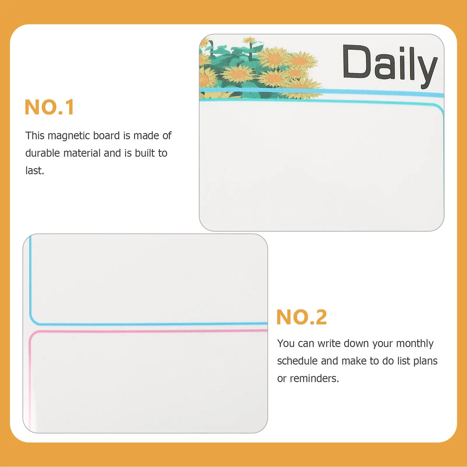 

Magnetic Dry Erase Whiteboard Set Fridge Calendar Planner Refrigerator Reminder Kitchen Writing Board Schedule Reminder