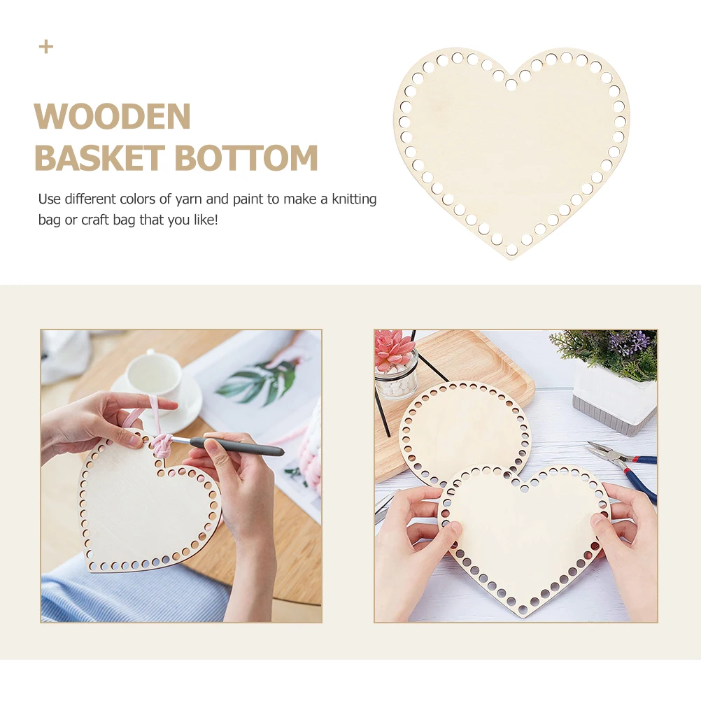 4 pezzi mini cornice per punto croce intrecciata all'uncinetto base in legno borsa fai da te fondo shaper filato