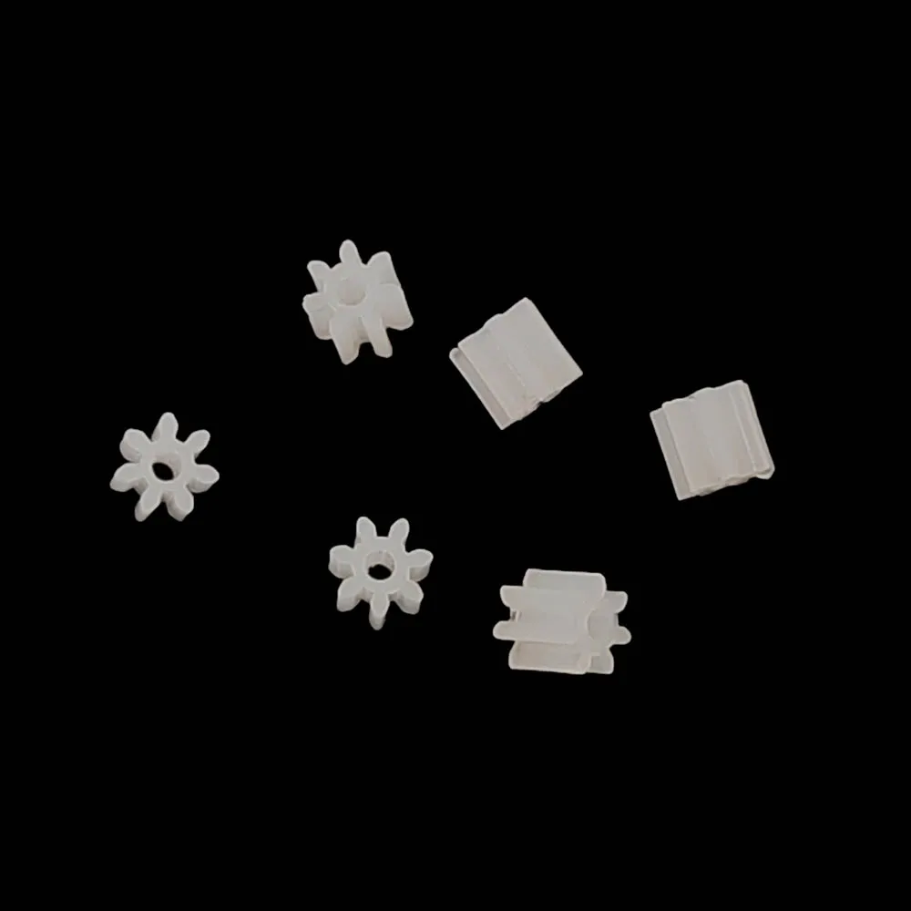 6PCS/Lot 7 Teeth 0.75mm Shaft Hole Gears Small Remote Control Helicopter Spare Parts Motor Small Gear 7T Diameter 2.6mm