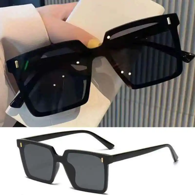 Neue Sonnenbrille mit großem Rahmen für Damen, modisch, quadratisch, zu Brillen, Damenbrille, Outdoor-Sonnenschutz, Spiegel für Herren