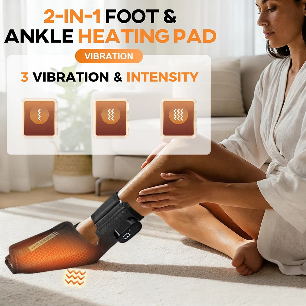 Bild 9: Fußmassagegerät, 2er-Pack Kabelloses Fußmassagegerät mit Wärme, Luftkompression und Vibrationsmassage, Elektrisches Fußmassagegerät für beide Füße, Knöchel, Ferse, Fußsohle, Fußgewölbe