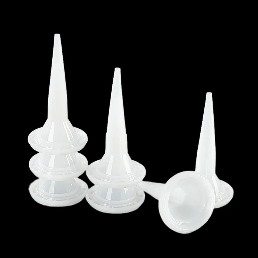 

Glue Mouth Caulking Nozzle Glass Glue Tip Mouth 2pcs Home Improvement Plastic Structural Glue Nozzle Brand New