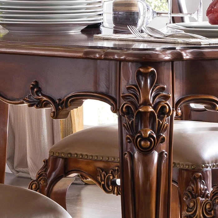 Imported Walnut Wood American Style Solid Wood Dining Table Restaurant Dining Table