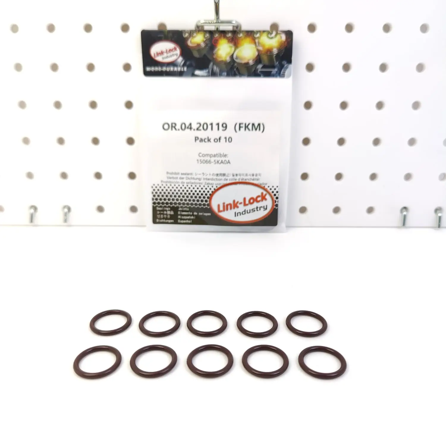 LINK-LOCK 10PCS OR.04.20119 FKM Viton Sealing O-Ring Kit of Fuel Injection Pump Filter 15066-5KA0A for NISSAN - view 2