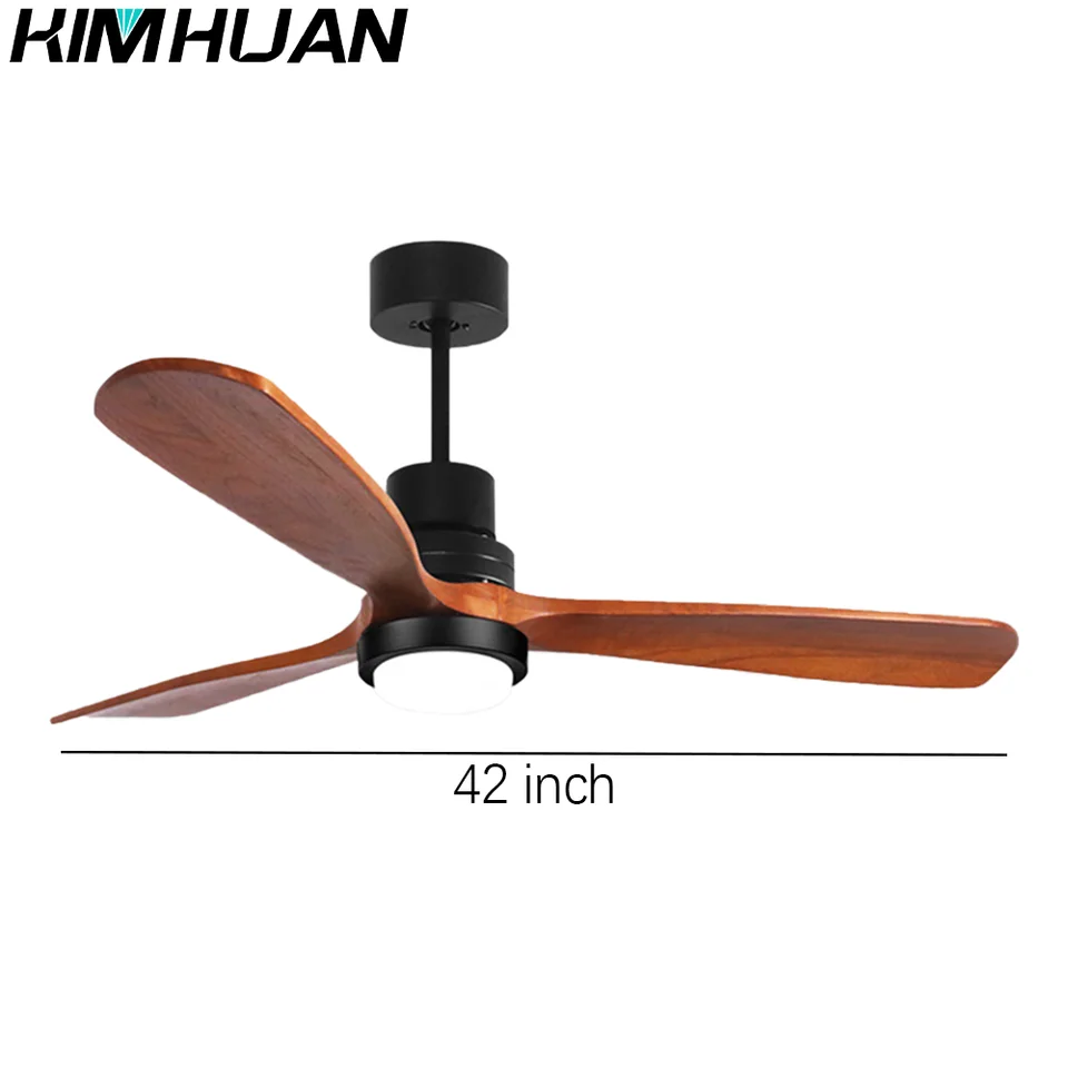 85-265V 42 52 Inch Ceiling Fan Industrial Vintage ABS Ventilator With Light Remote Control Decorative Blower Retro Large Fans