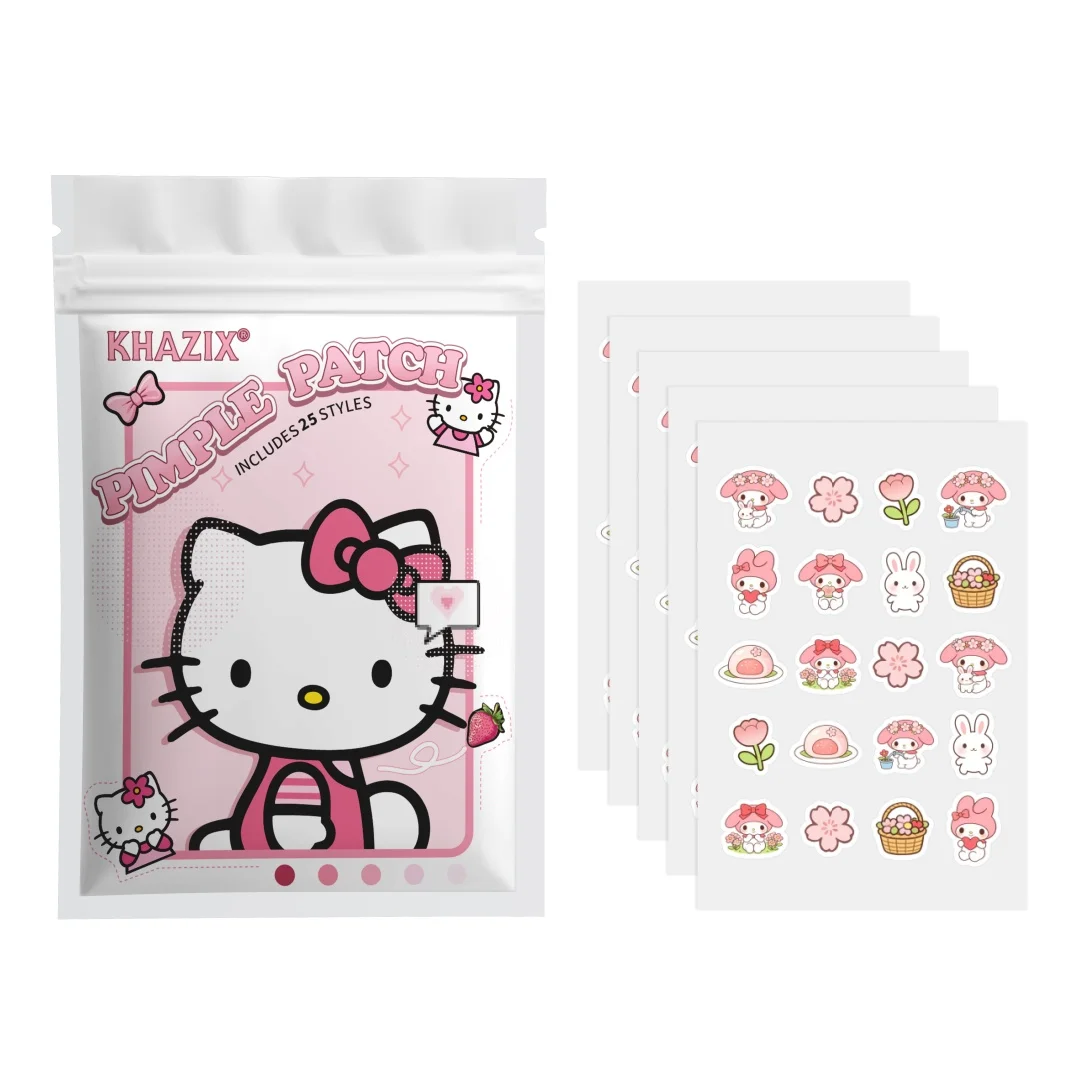 100PCS hello kitty Acne patches, facial acne patches, hydrogel acne removal patches, concealer