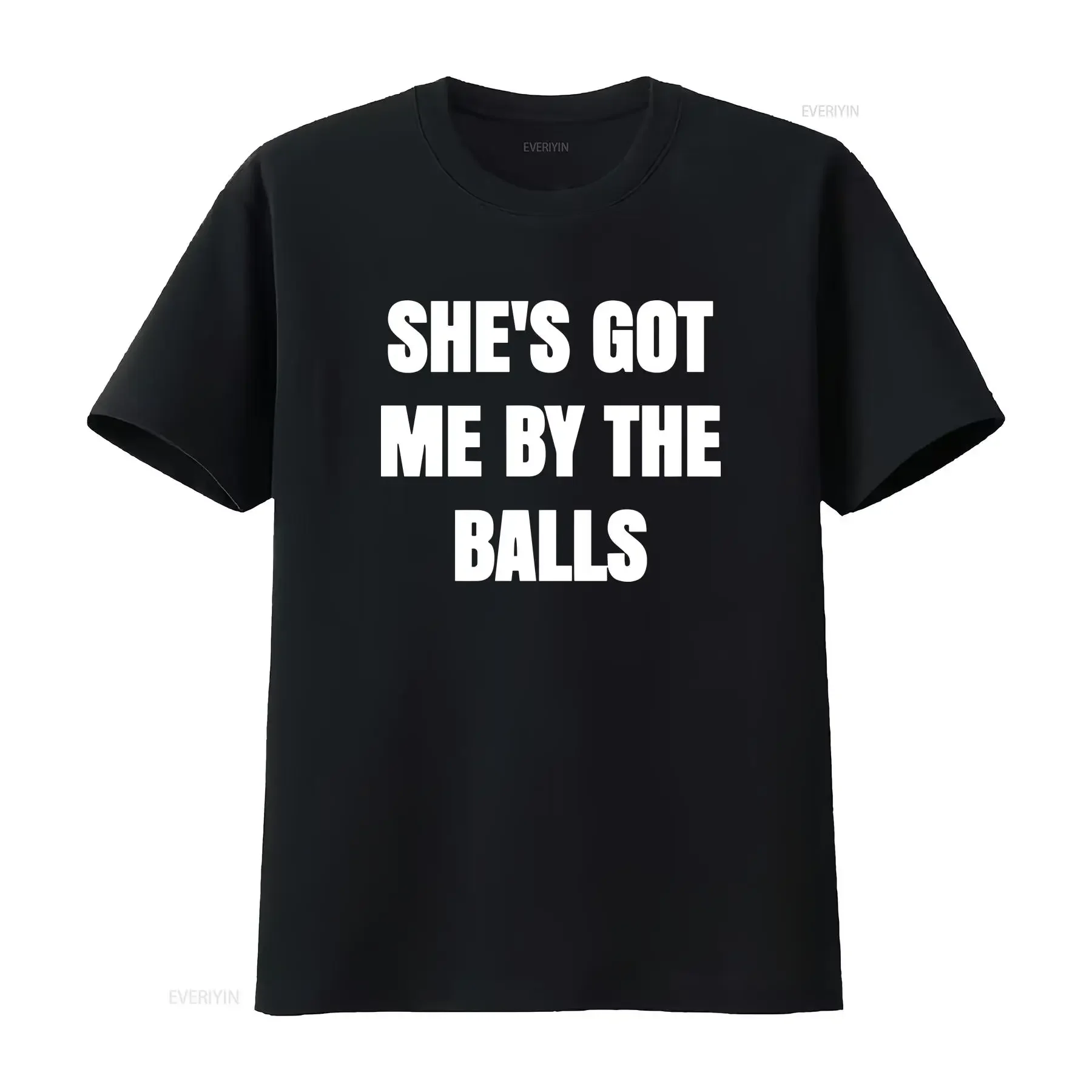 Wooyoung Ateez She s Got Me By The Balls T Shirt vintage Washed Casual graphic homme Unisex designer clothes Breathable
