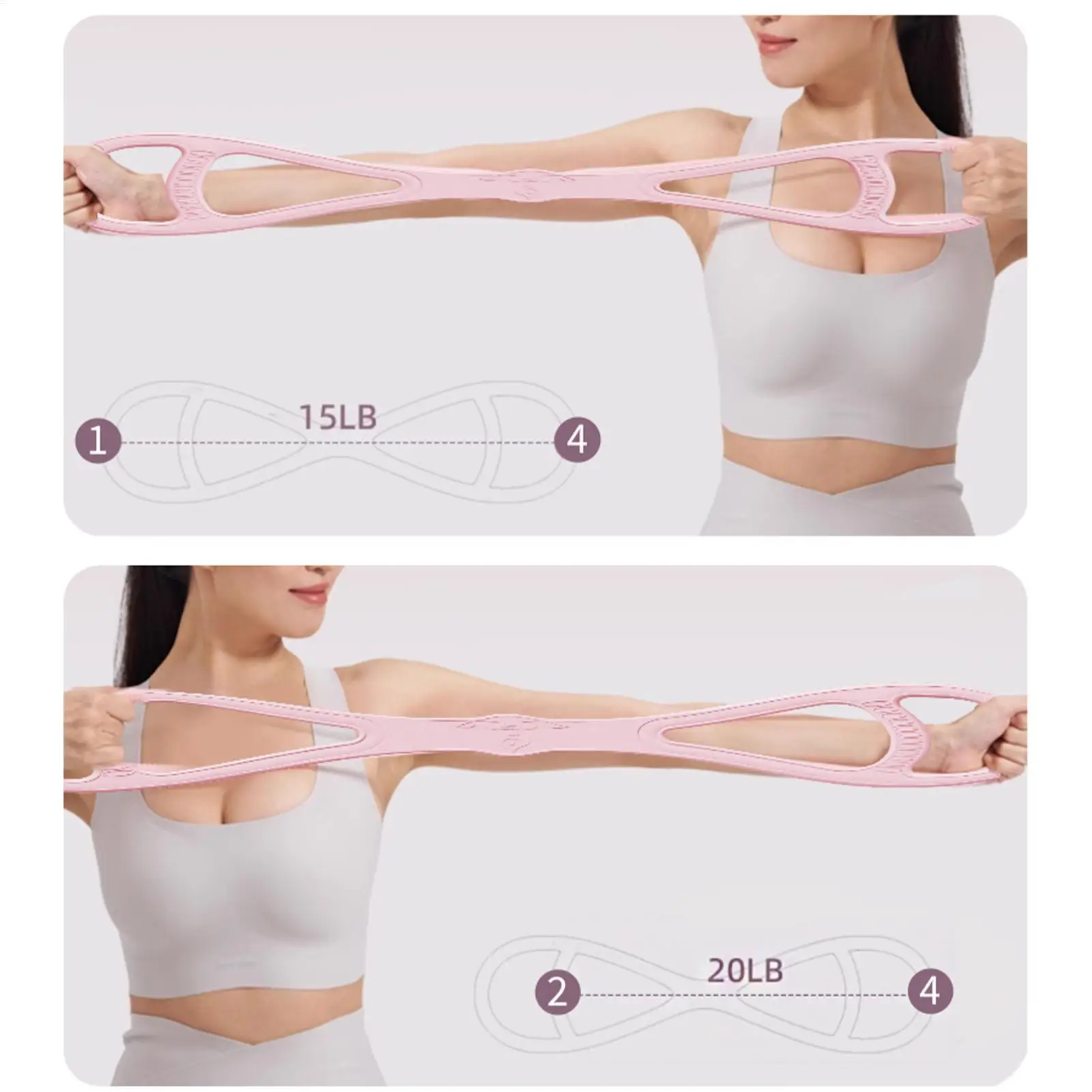 

Figure 8 Exercise Bands Silicone Fitness Training Pull Rope For Pilates Ergonomic Shoulder Stretch Equipment For Youth Girls