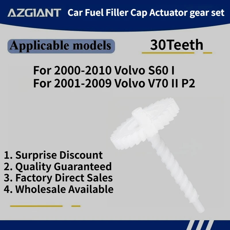 

For 2000-2010 Volvo S60 I/V70 II P2 2001-2009 Car Fuel Filler Cap Actuator gear set New replacement parts 100% compatible OEM