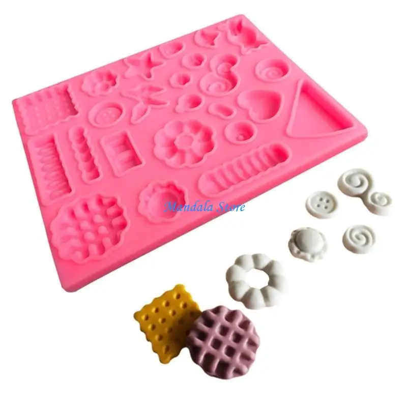 

U2JC Cookie Candy Button Silicone Mold Fondant Chocolate Mould DIY Cake Dessert Mould Kitchen Baking DIY Supplies Nonstick