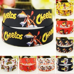 22mm 25mm 38mm 75mm Cheetos Cartoon drukowane ryps wstążka strona dekoracji 10 metrów