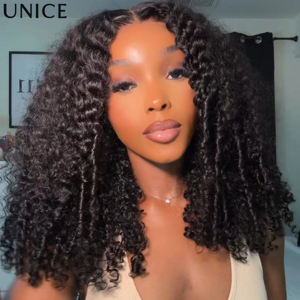 

UNice Hair NEW No-Slip Cap 7x5 Lace Glueless Human Hair Wigs With Invisi Drawstring ALL Types