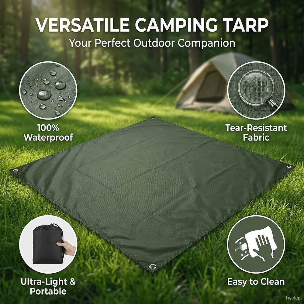 

An outdoor Oxford cloth mat, canopy, camping picnic mat, tent moisture-proof mat.