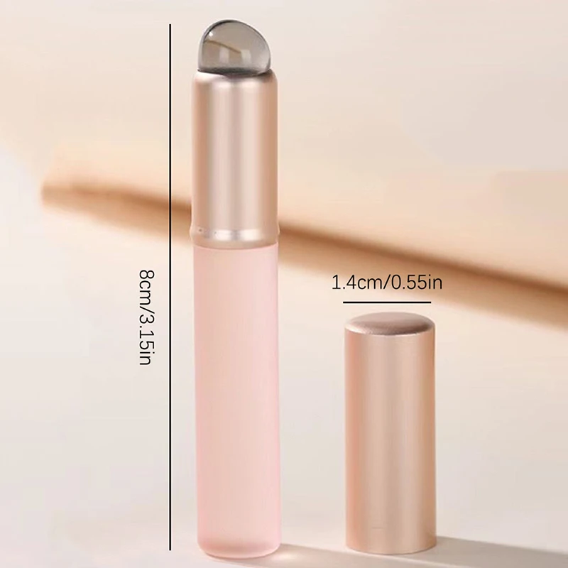 Mini cepillo de labios de silicona, cepillo corrector con cubierta, aplicadores de máscara de labios, pincel de brillo de labios, pincel de lápiz labial, herramienta de maquillaje de belleza