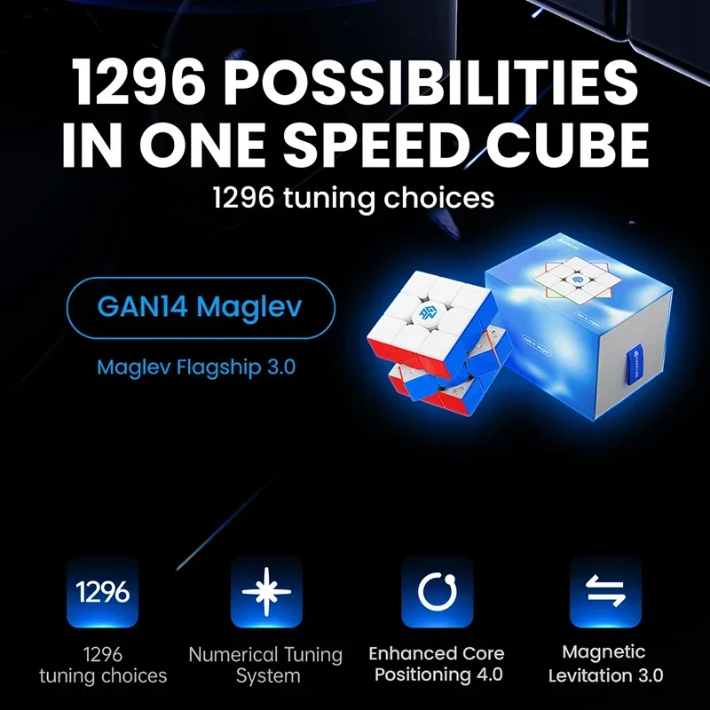 Gan14 Maglev UV Cubo Magico 2023 Nuovo Gan 14 Maglev UV Magnetico 3x3x3 Cubo di Velocità Magica Puzzle Professionale Agitarsi Giocattoli