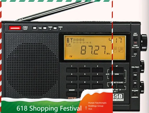 Portable Multi Band Shortwave Radio Double Frequency Conversion For Radio Enthusiasts
