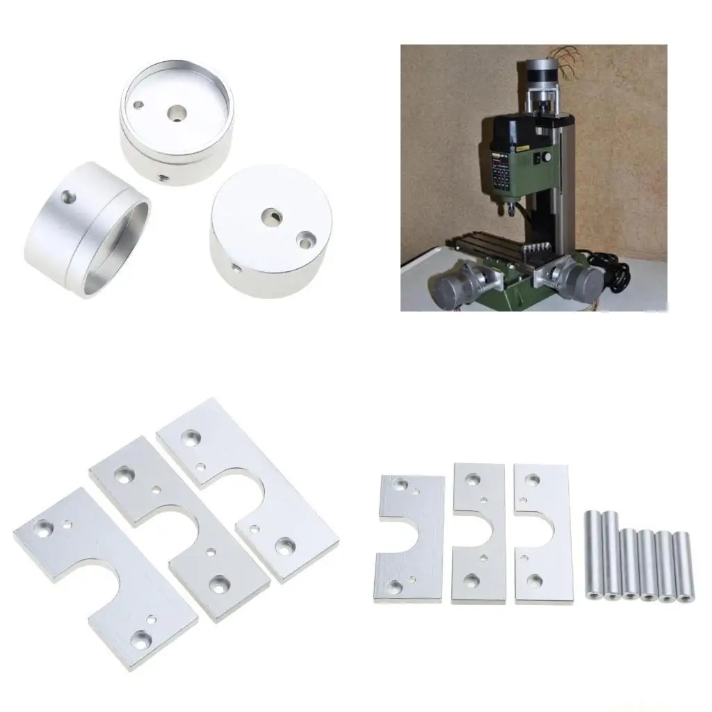

For Nema 23 Step Motor Mounting 6.35mm Diameter for NEMA23 PROXXON MF70 Marking Correct Dimension
