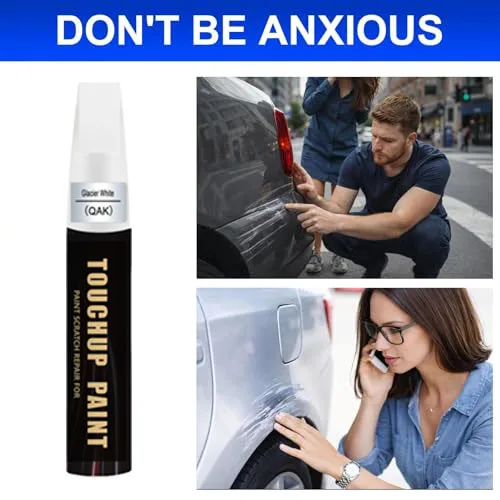 Glacier White/White(QAK) Touch up Paint Compatible with Nissan, Premium Car Scratch Remover for Deep Scratches