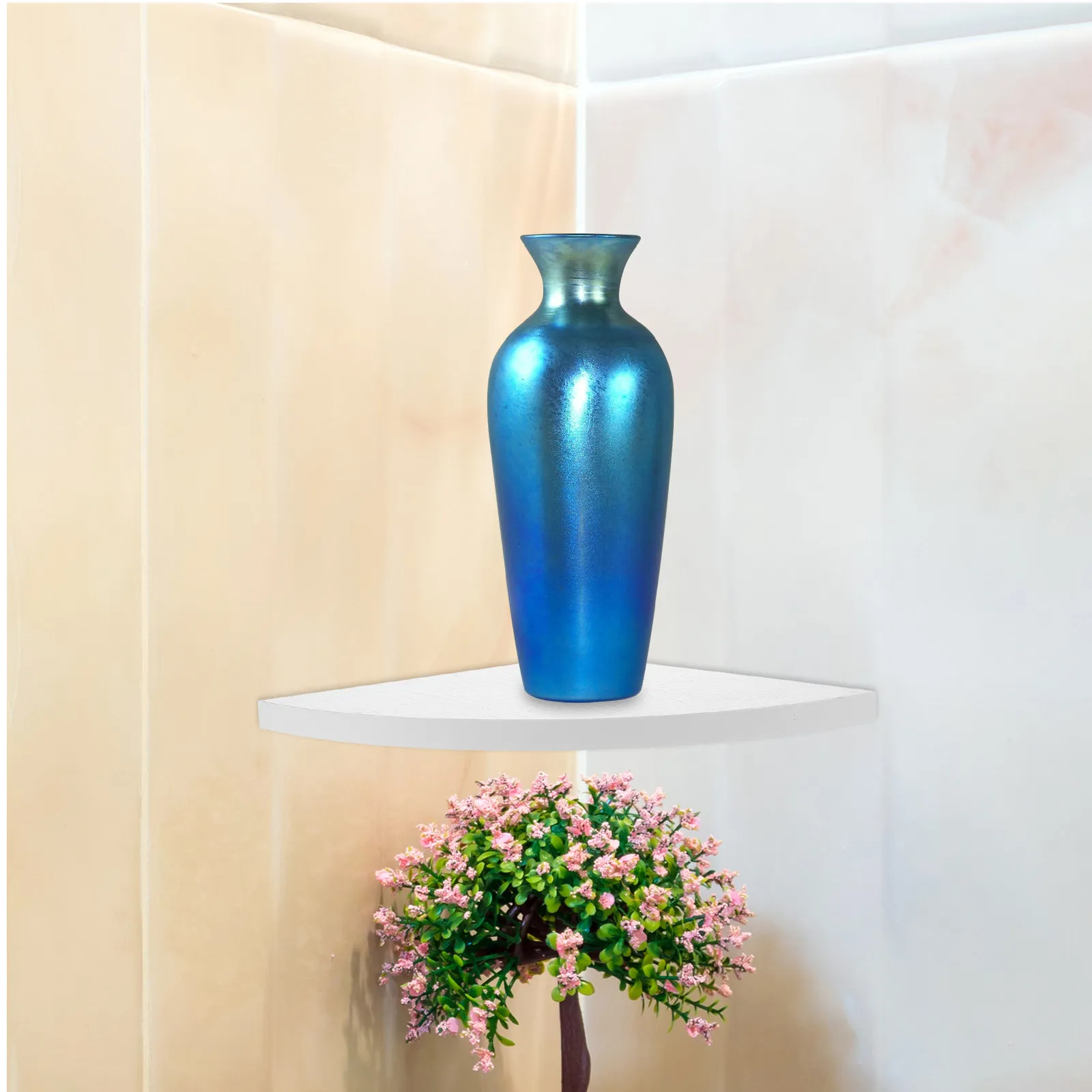 Corner Mounting Shelf Bathroom Floating Corner Shelf Wall Mounted Rack Small Stylish Stable Wall Storage Rack for Kitchen