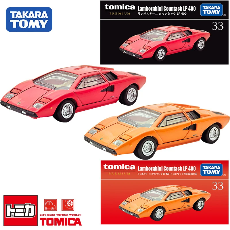 10CM TOMY Alloy Car TP33 LP400 Assembly Lamborghini Toy Vehicle Diecast Metal Model Children Gift Present Decoration Original