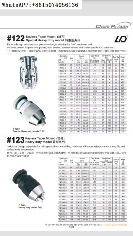 Quanbao Extra Heavy Duty Self tightening Drill Clamp 13S-B16 Automatic Drill Clamp Quanbao Drill Clamp