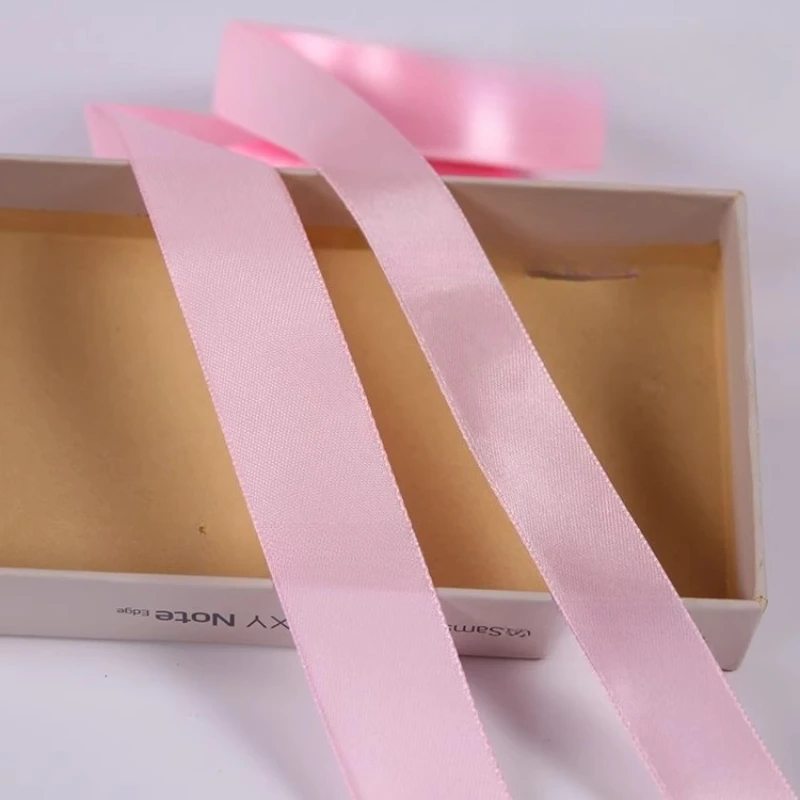 22 metri/91mer Nastro di raso rosa Natale Matrimonio Compleanno Decorazione festa Nastro da regalo Accessori di abbigliamento fai da te