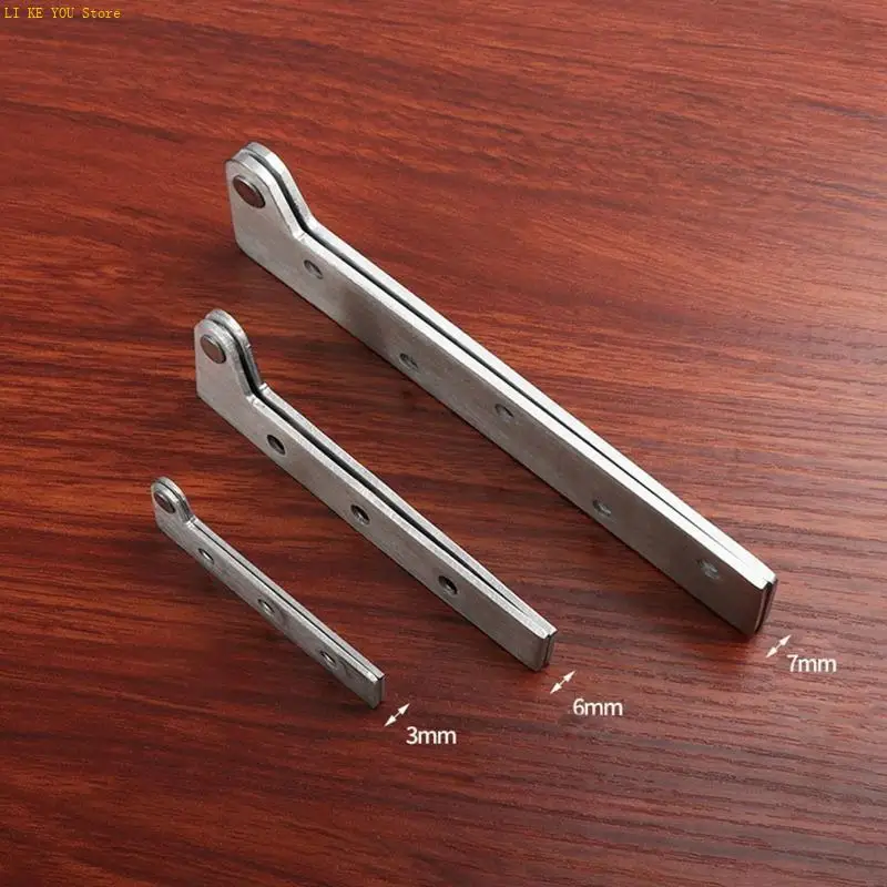 W3JE 360 Rotation Chicken Mouth Hinge Door Corner Top And Bottom Furniture Base Stainless steel Hardware Accessories