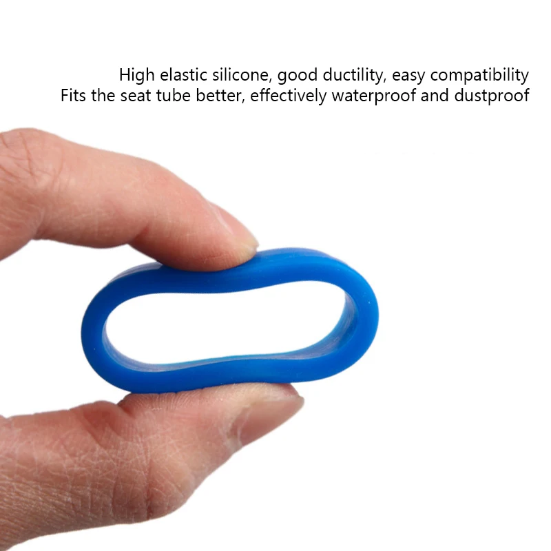 จักรยานที่นั่งโพสต์แหวนยางฝุ่นขี่จักรยานซิลิโคนกันน้ําจักรยานเสือภูเขาหลักอานอุปกรณ์ป้องกันอุปกรณ์จักรยาน