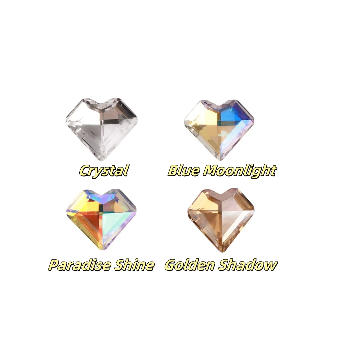 

7x7 мм стеклянные стразы в форме сердца с острым дном, высокое качество, блестящие кристаллы для дизайна ногтей для свадебного платья, аксессуары для рукоделия