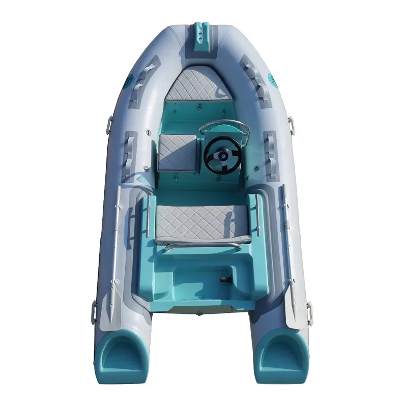 11.8feet 3.6m Fiberglass Boat Rigid Hull Orca Hypalon Tube Inflatable Boat Sailing Boat