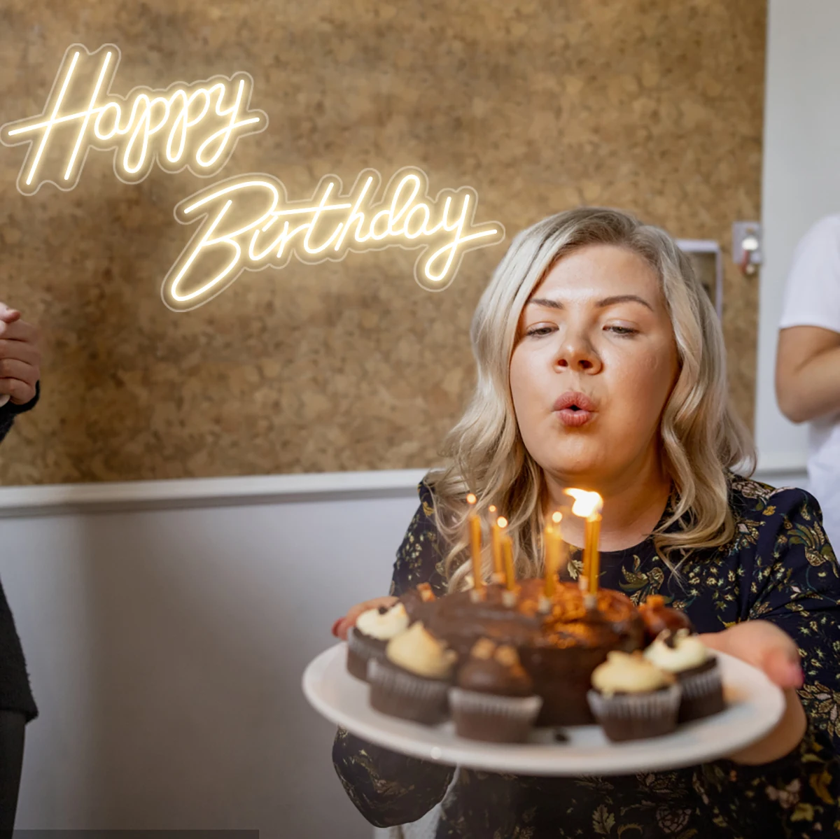 14 stili Neon led Sign buon compleanno Led Light Party Flex acrilico trasparente Oh Baby Neon Light Sign Wedding Party Decor