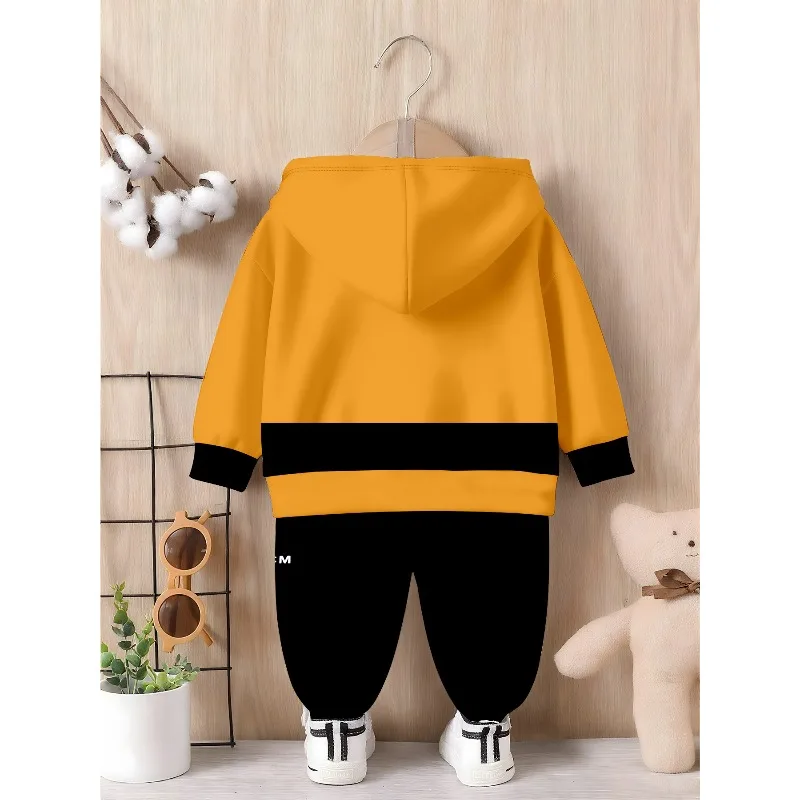 Boys Hoodie Jogger 2Pcs Tracksuit Number Dinosaur Gradient Print Kids Daily Sport Outfit Suitable for Outdoor, Birthday Gift