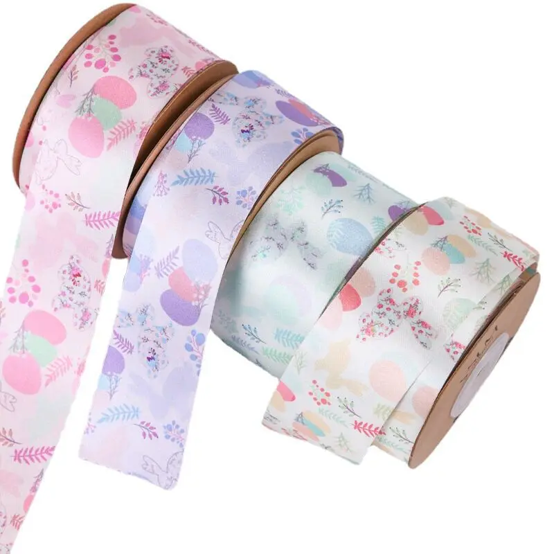 10 Yards 25MM38MM Cartoon Rabbit Ribbon DIY Handmade Materials Headwear Hair Bows Gift Wrap Shoes Accessories Home Decoration