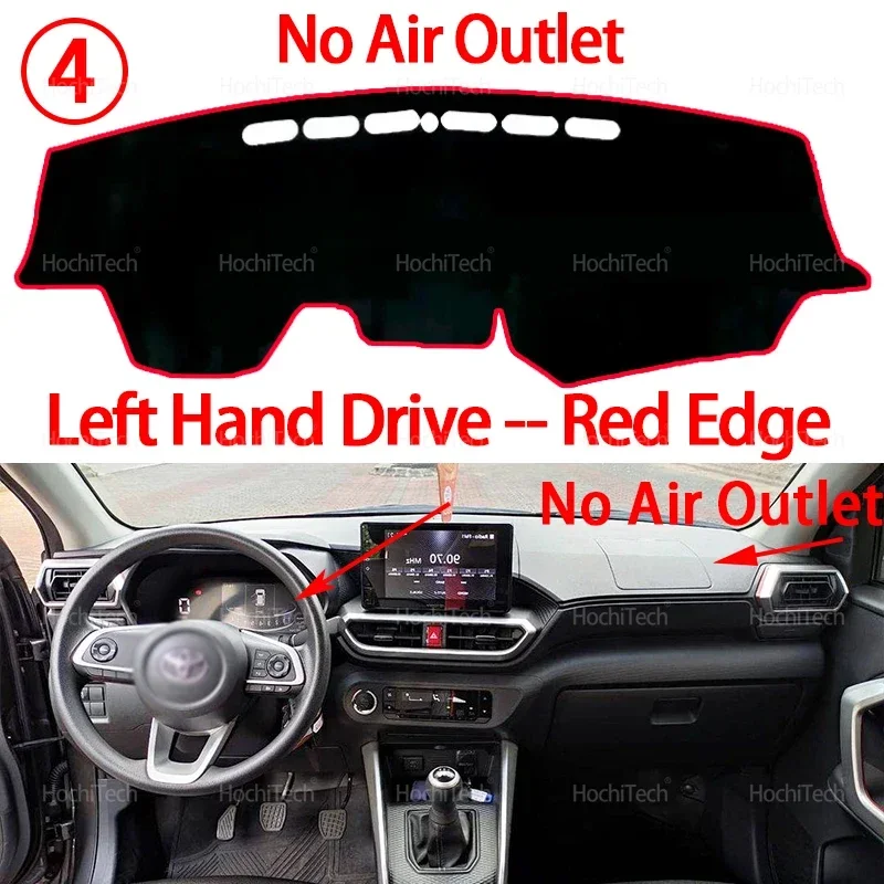 Anti-UV-Matte Sonnenschirm Dashmat Teppich Dash Dashboard Abdeckung Pad Auto Zubehör Für Toyota Raize 2019 2020 2021 2022 2023 2024 2025 – Detail 13