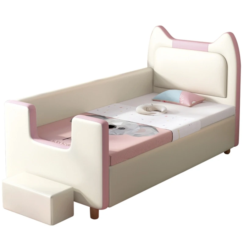 Hübsches modernes Kinderbettgestell, Matratze, weißes Kinderbett, Baby-Prinzessin, Cama Infantil, Schlafzimmermöbel