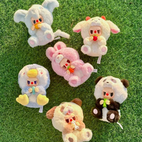 TOUCH BOOM Rebel Bear Animal Series Vinyl Face Blind Box Toys Adorable Backpack Pendant Action Figures Collectible Doll Gifts