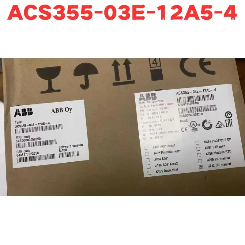 

Совершенно новый и оригинальный Φ ACS355 03E 12A5 4 инвертор протестирован ОК