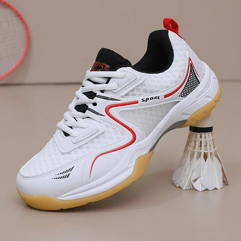 

Breathable Men Badminton Shoes Lightweight Tennis Shoes Professional Training Sneakers Couple Anti Slip Volleyball Sport Shoes
