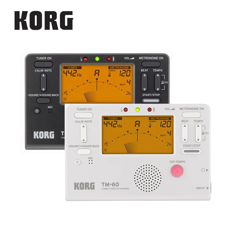 KORG TM-60 TM60 Combo Tuner/Metronome can be used for wind, Guitar, Ukulele, and Piano Keyboard Instruments (Can Choose CM300)