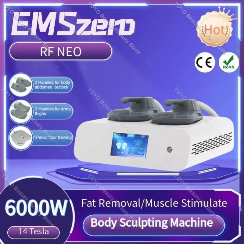 

6000W Hiemt EMSzero lim Neo Body Sculpting Machine 14 Tesla RF Muscle Stimulator Ems Electronic Emslimming