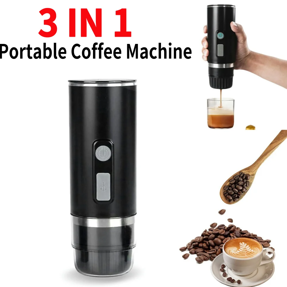 Дорожная Кофеварка 3 в 1 для Nespresso Dolce Gust Capsule/порошковая электрическая машина для эспрессо для машины и дома, кемпинга, путешествий